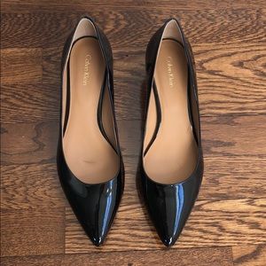 Calvin Klein block heel pump